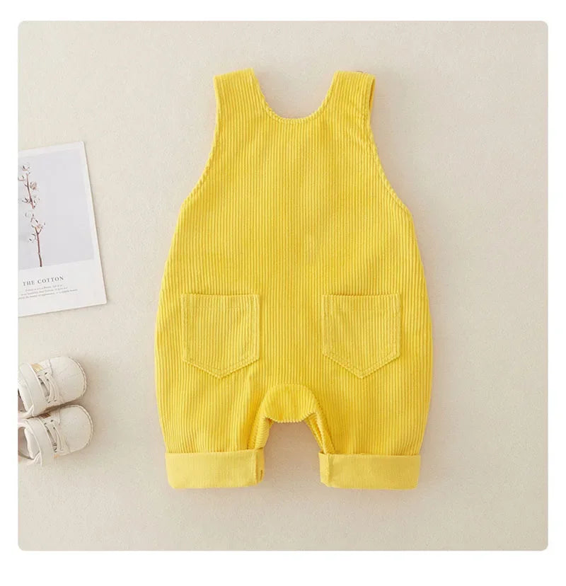 Mini Fashion™ - Stilig og trendy - Snekkerbukse i kordfløyel