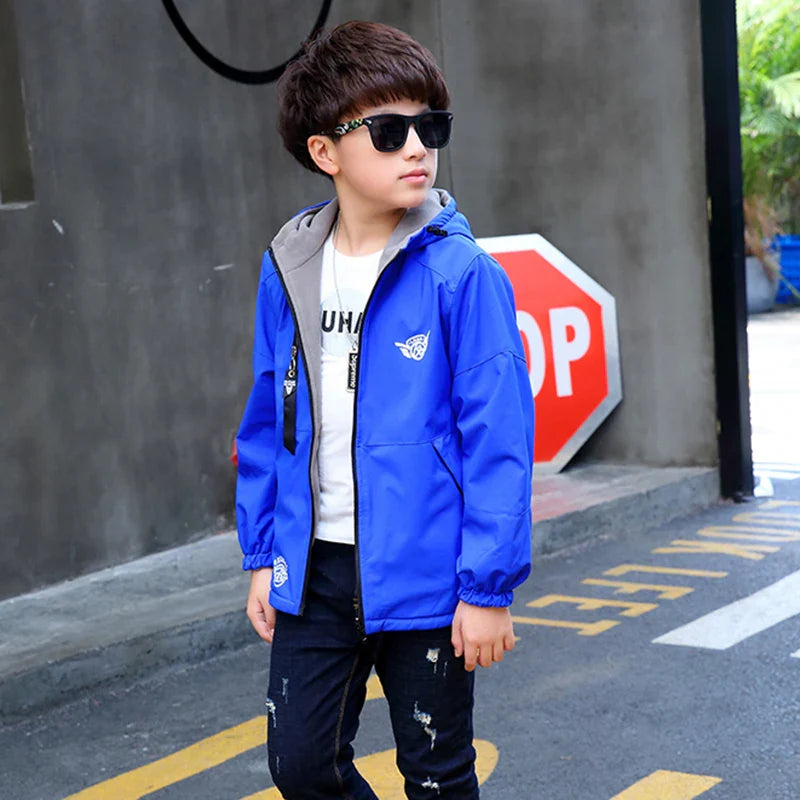 Reversible Kids Jacket – Vanntett og vindtett – Lett jakke