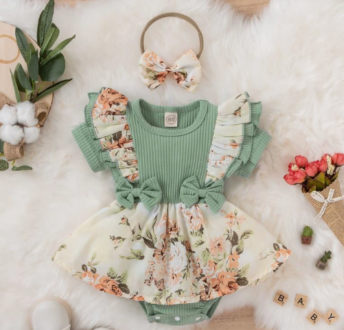 Mini Fashion - Myk mot huden - Rompersett til jenter