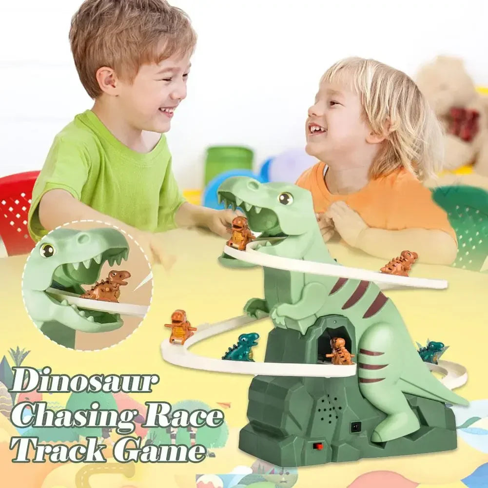 Dino Slide – Mini berg-og-dal-bane moro - Dino-sklie