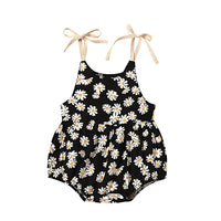 Thumbnail for Mini Fashion™ - Blomstrete babyromper - sommerdrakt til baby