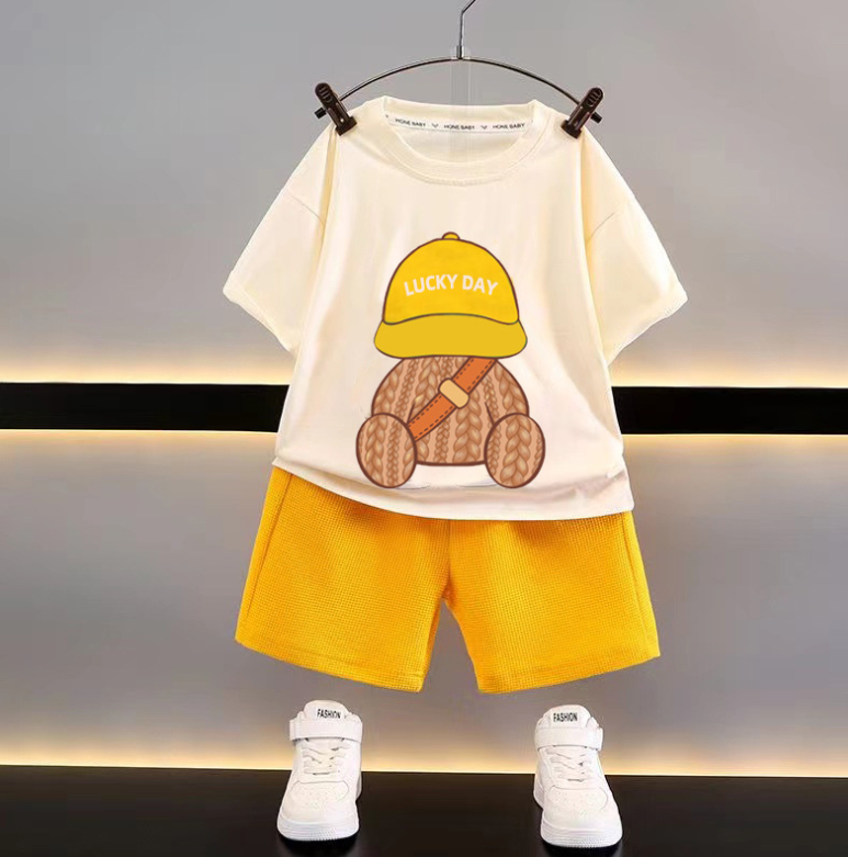 Mini Fashion™ - Funky og Kul - Shorts og t-skjorte