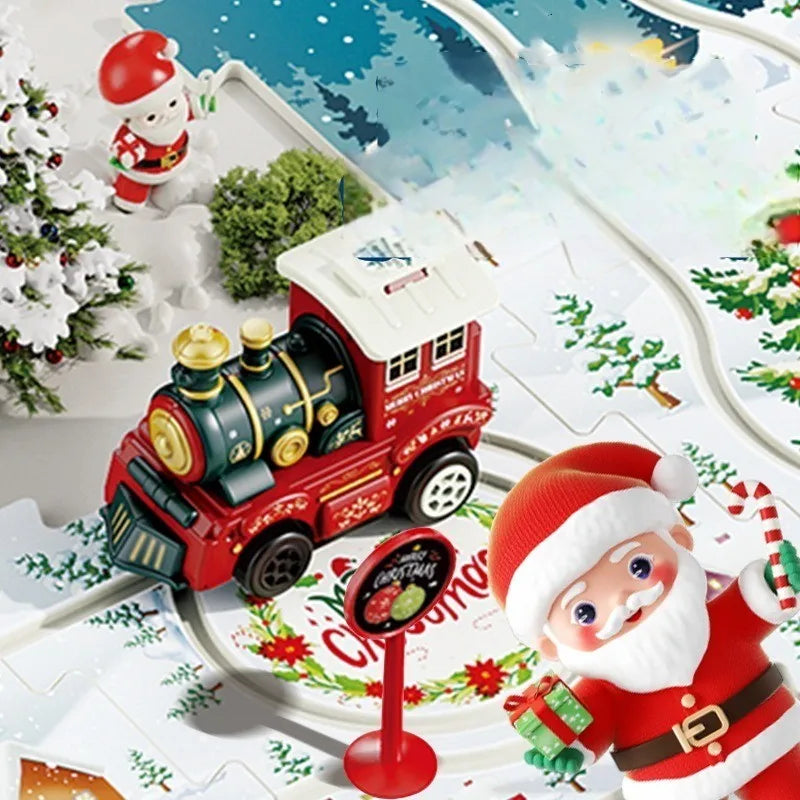 DIY Xmas Train Track - Bygg ditt eget juleland - Juletog puslespillv