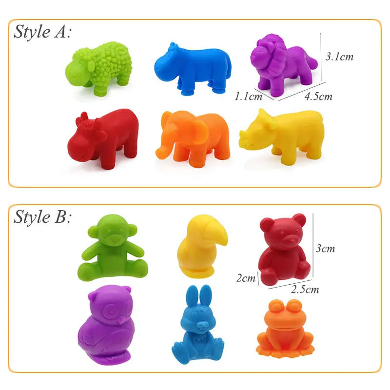 Rainbow Teddy Bears Toys™ - Pedagogisk og kreativt - Regnbue- og tellebjørner