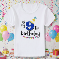 Thumbnail for Birthday Graphic Tee – Søt og luftig – bursdags-T-skjorte for barn