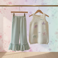 Thumbnail for Girls Summer Outfit – Trendy og behagelig – Sommersett til barn