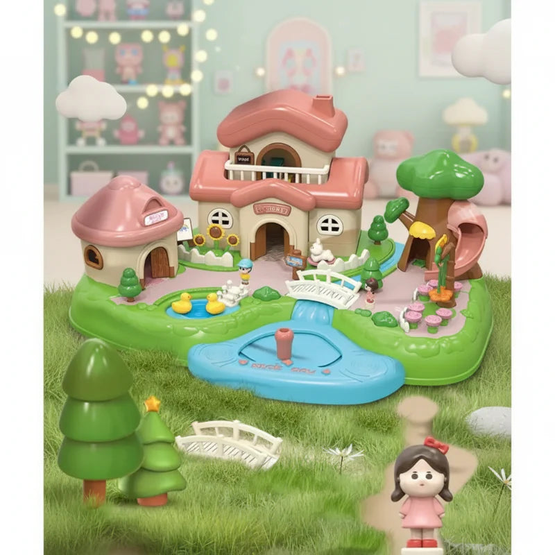 Magnetic Princess Castle – Kreativt og magisk – magnetisk dukkehus-lekesett