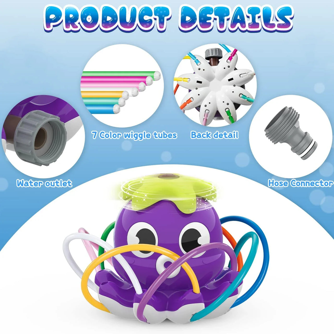 Octopus Sprinkler™ – Sprutende Blekksprut - Vannlek i hagen