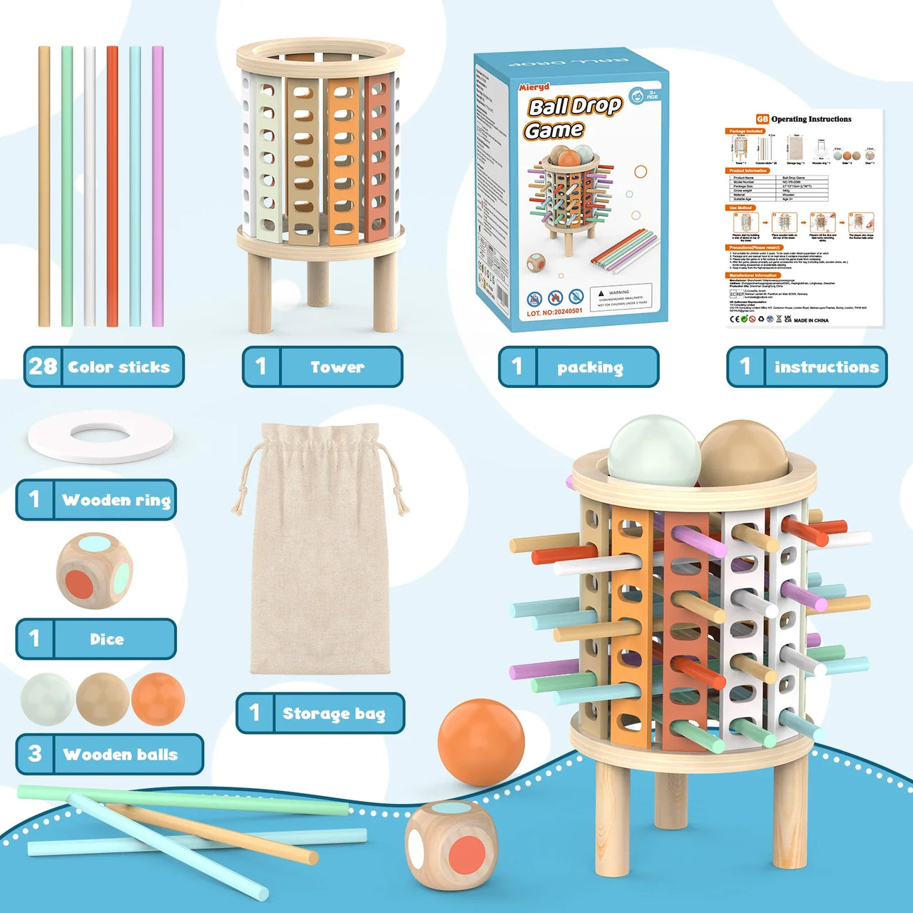 Balance Tower™ – Stable og telle – Tenkespill i tre