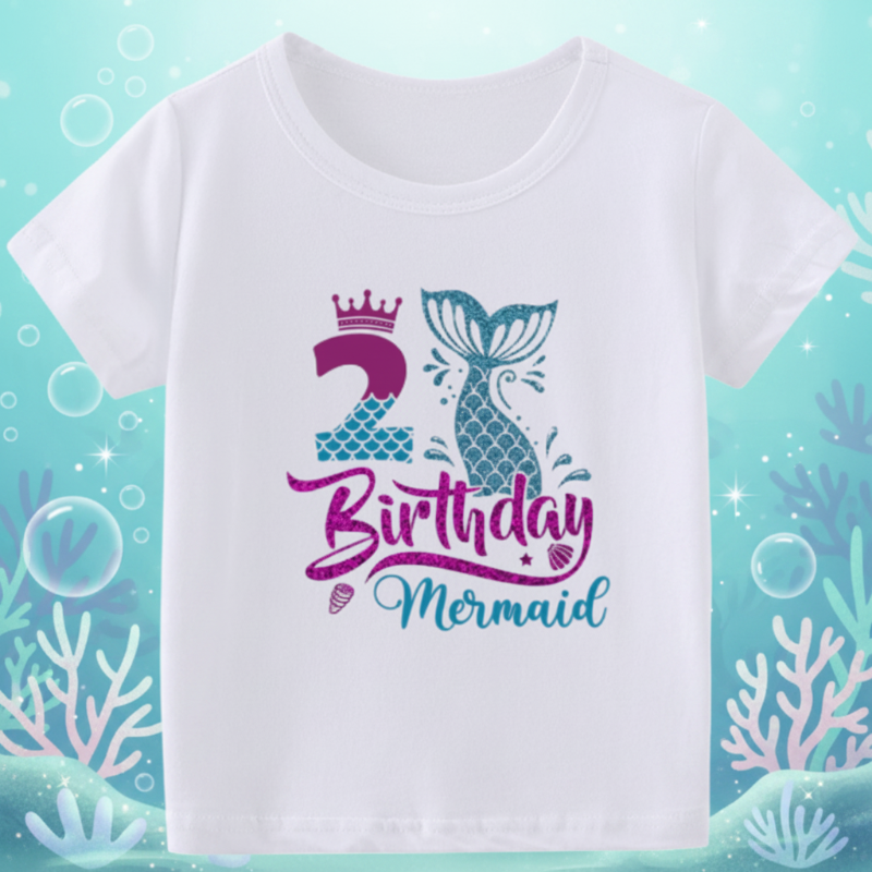 Birthday Graphic Tee – Søt og luftig – bursdags-T-skjorte for barn