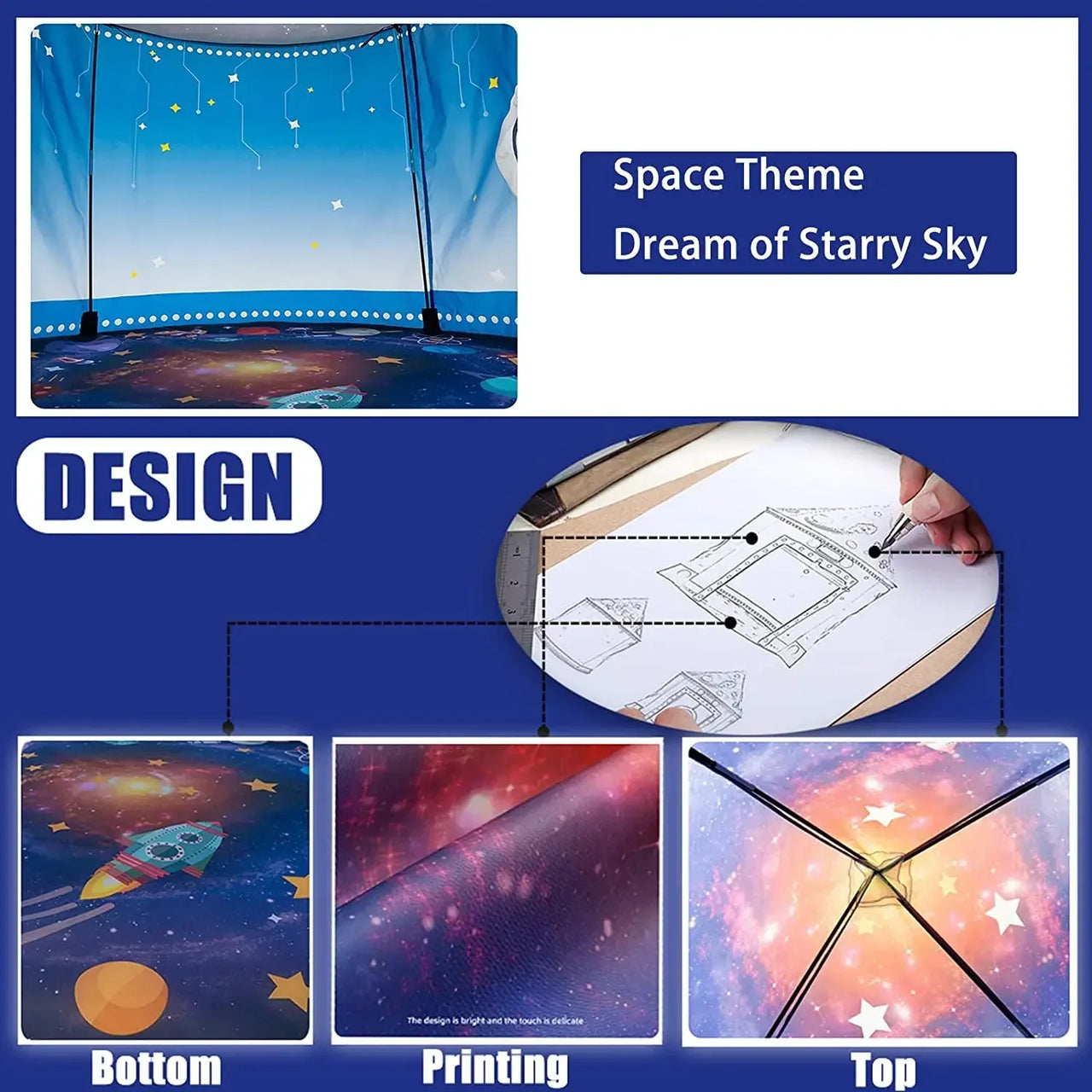 Rocket Ship Tent™ – Pop-up telt – Eventyr i verdensrommet