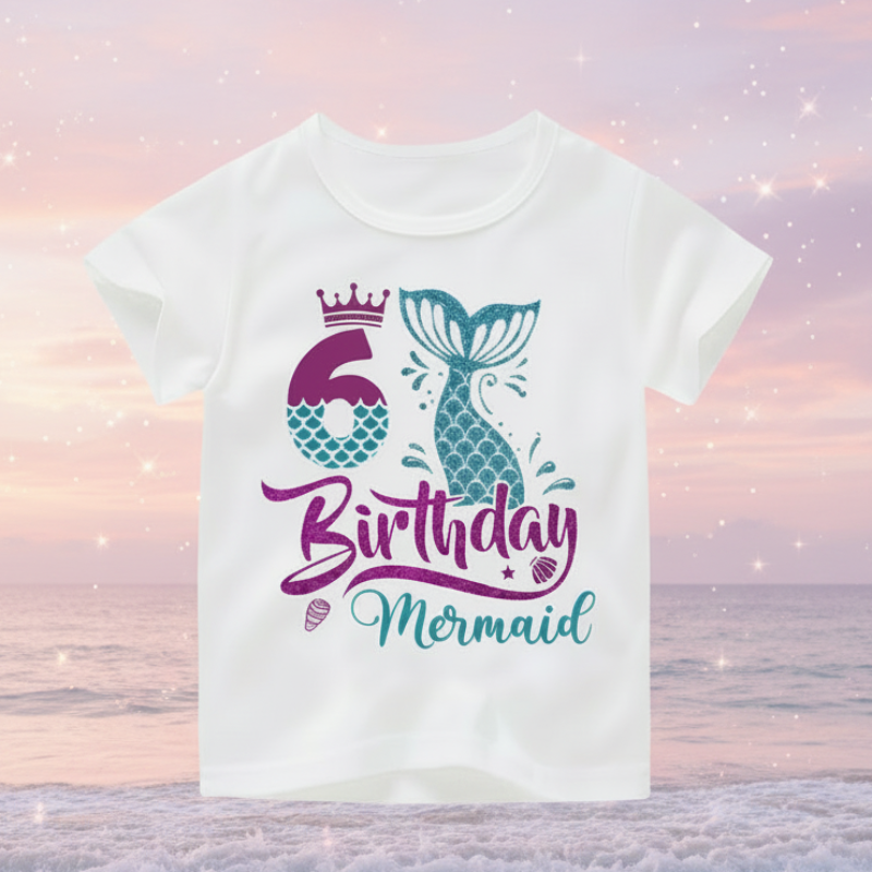 Birthday Graphic Tee – Søt og luftig – bursdags-T-skjorte for barn