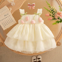 Thumbnail for Tulip Mesh Dress – Elegant og komfortabel – barnekjole