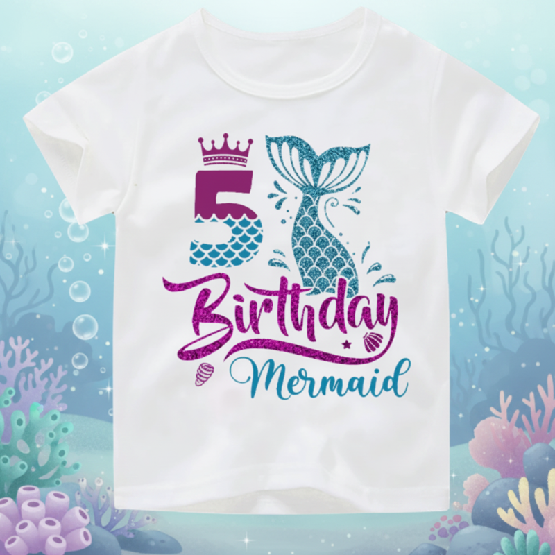 Birthday Graphic Tee – Søt og luftig – bursdags-T-skjorte for barn
