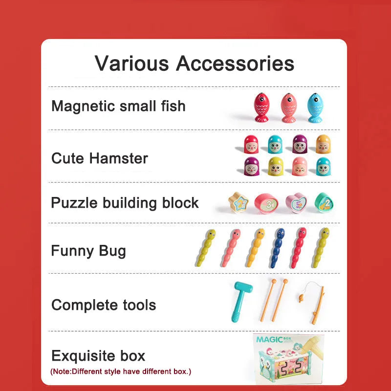 Montessori Hammering Toy – Motorikk og læring – 8-i-1 lekesett
