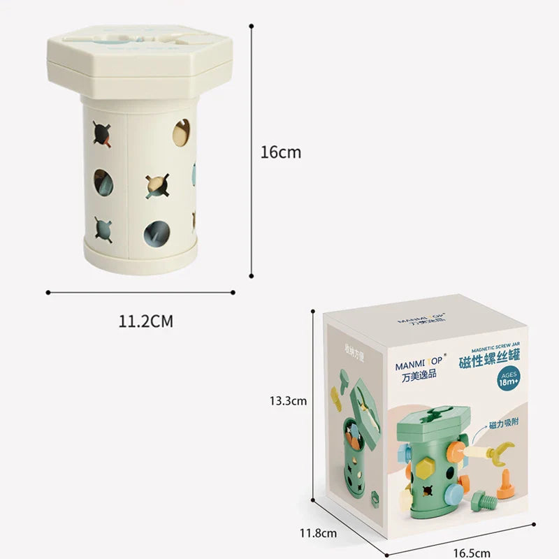 Magnet Toys™ - Kreativitet og motorikk - Montessori Glide- og skrumoro