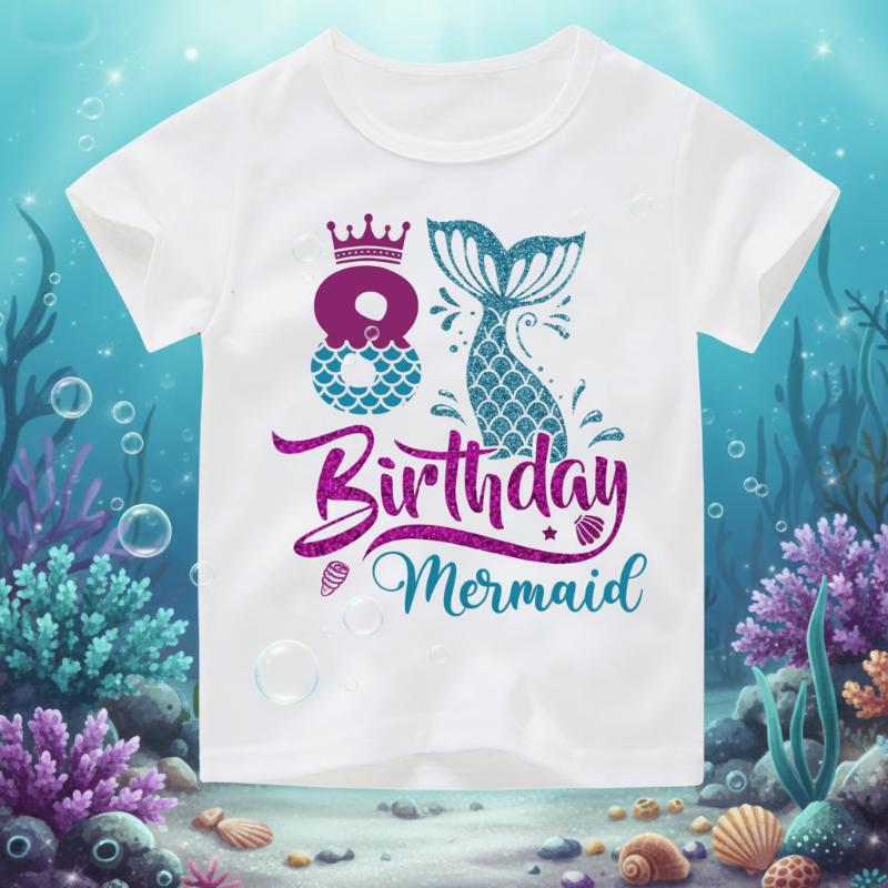 Birthday Graphic Tee – Søt og luftig – bursdags-T-skjorte for barn