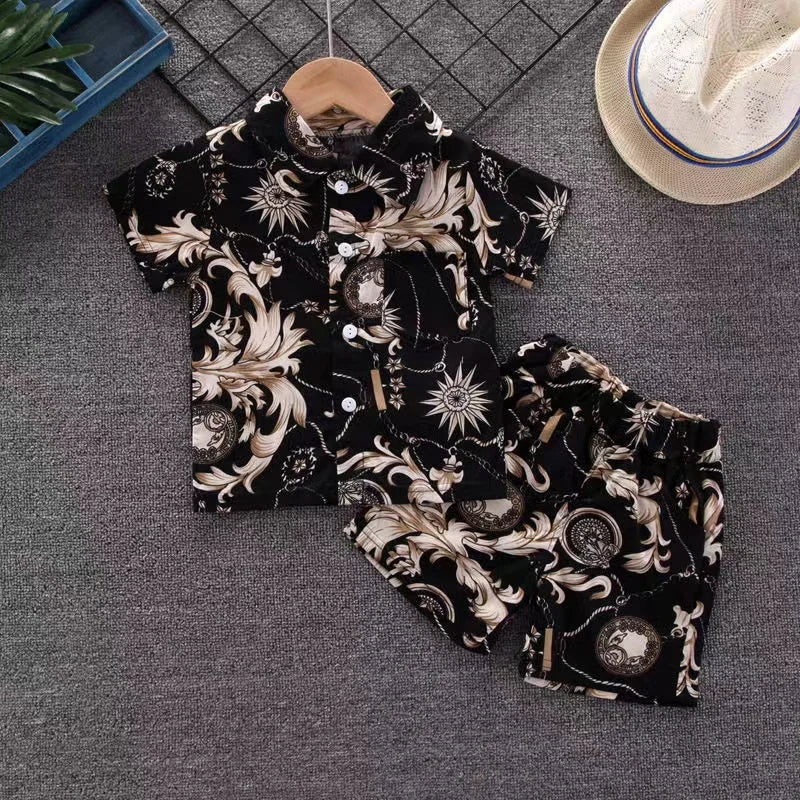 Mini Fashion - Frisk og munter - Blomstret guttesett