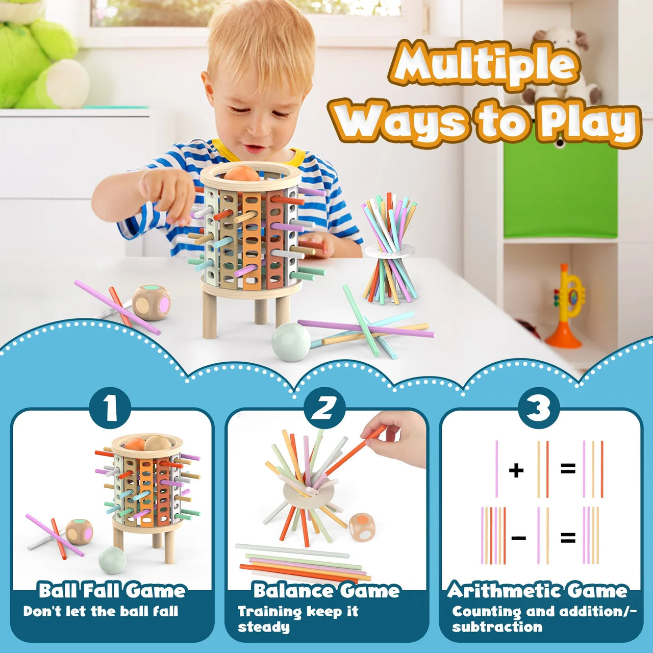 Balance Tower™ – Stable og telle – Tenkespill i tre