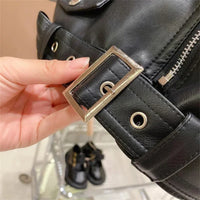 Thumbnail for Girls Leather Jacket – Kult og stilig – Barnejakke i skinn