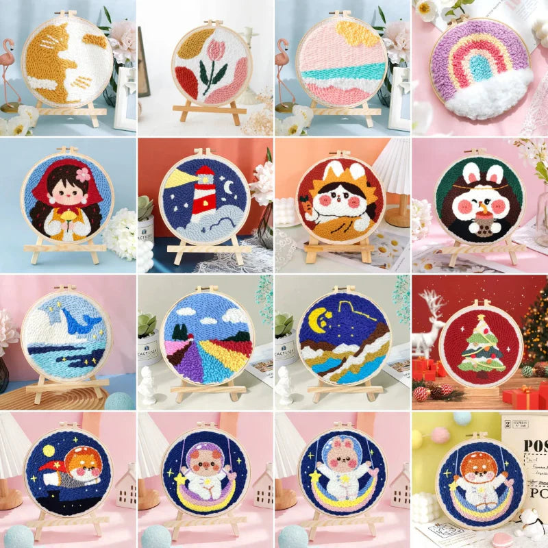 SoftLoop – Mykt og kreativt – DIY Punch Needle hjemmedekorasjonssett