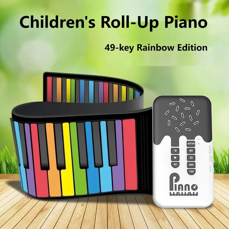 Roll-up Piano Keyboard – Kreativt og lærerikt – sammenleggbart piano