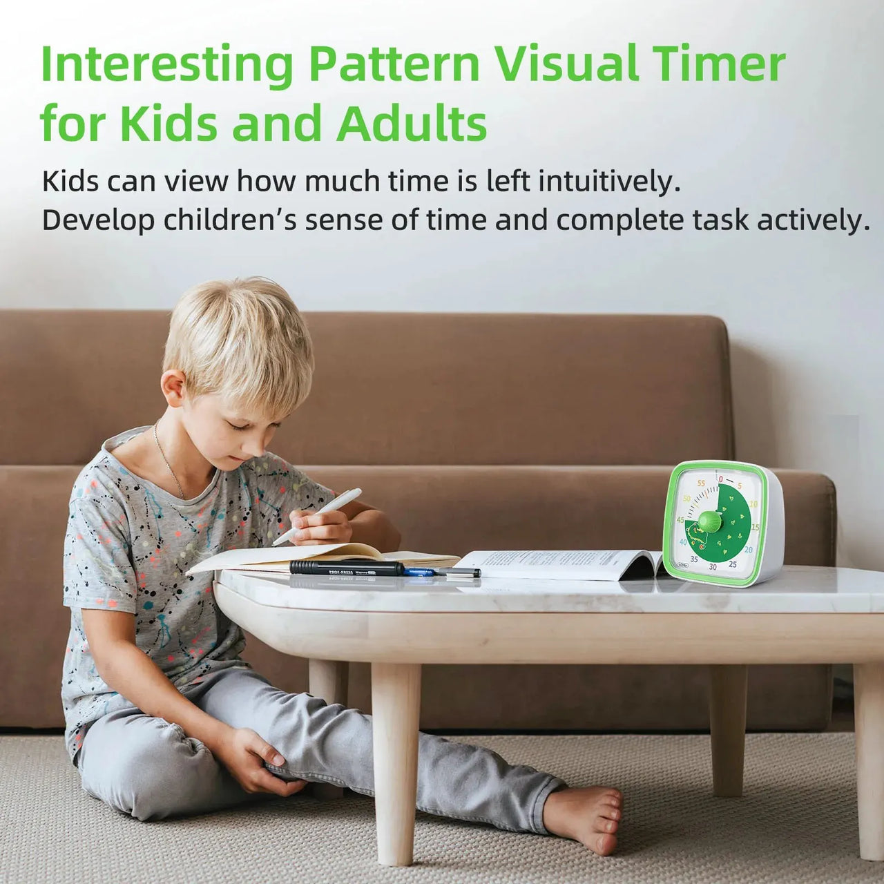 Visual Timer – Fargerik og rolig – Tidtaker for barn