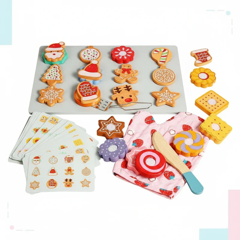 TinyKitchen – Kreativt og lekent – Sorteringsspill med trebiter