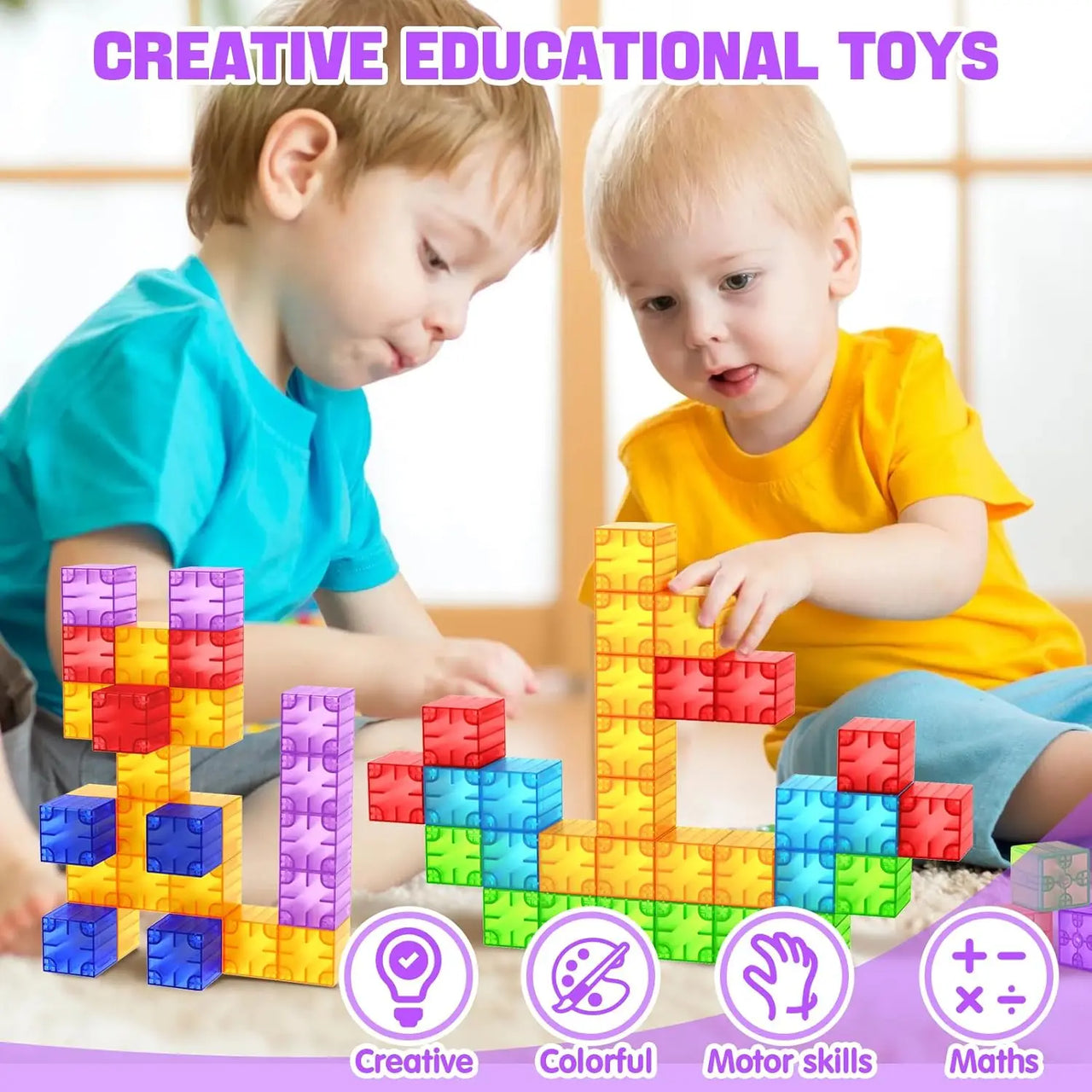 Magic Cubes - Fantasi & moro – magnetiske byggeklosser