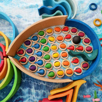 Thumbnail for Rainbow Blocks™ – Kreativ fargeleggingsmoro – Fargeleggingsspill i tre