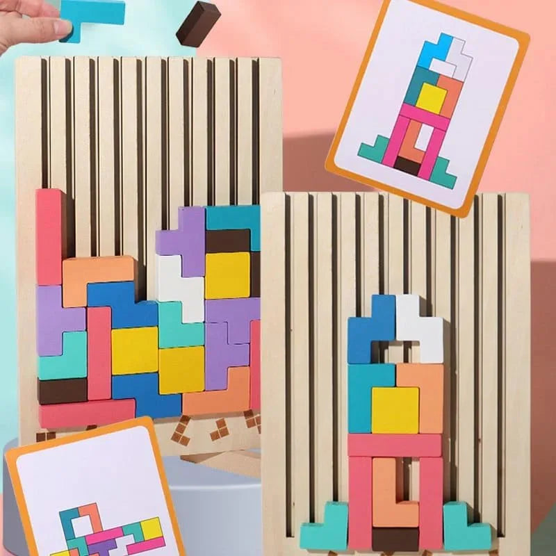 Puzzle Totem – Tenk og bygg – Puslespill i tre