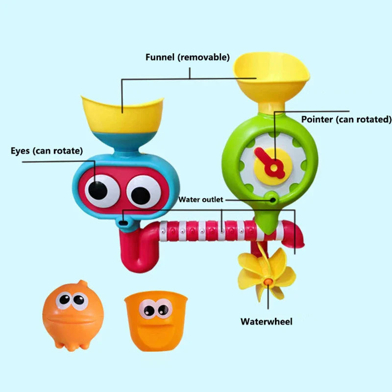 Waterwheel Fun™ – Fontene til badekar – Badeleker for baby