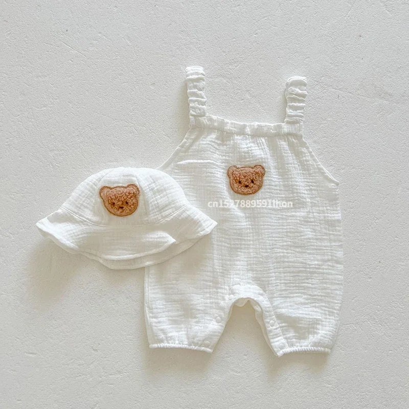 Mini Fashion - Kjølig og komfortabel - Hagebukse for baby med lue