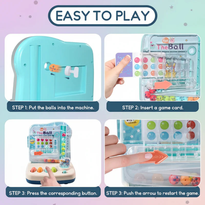 Montessori Math Track Game – Læring og logikk – Kuleløpspill
