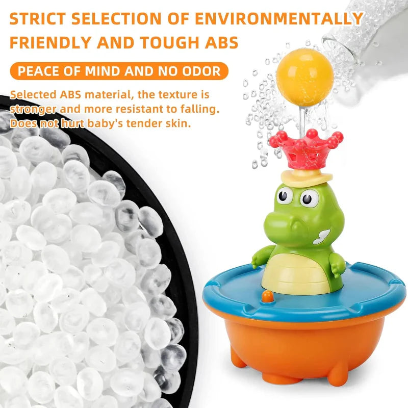 Light Up Crocodile Bath Toy – Interaktivt & vannmoro – Krokodil-fontene badeleker