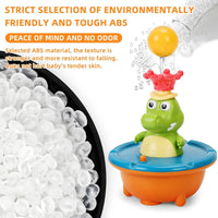 Thumbnail for Light Up Crocodile Bath Toy – Interaktivt & vannmoro – Krokodil-fontene badeleker