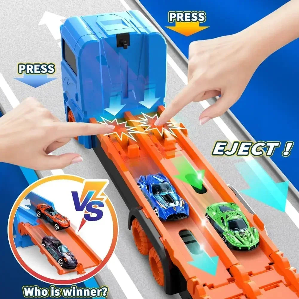 Mega Transporter - 9-i-1 Racesjov – Transformerbar leketøystruck