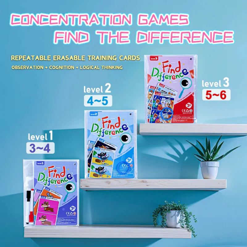 Spot the Difference Game – Konsentrasjon og læring – kortspill