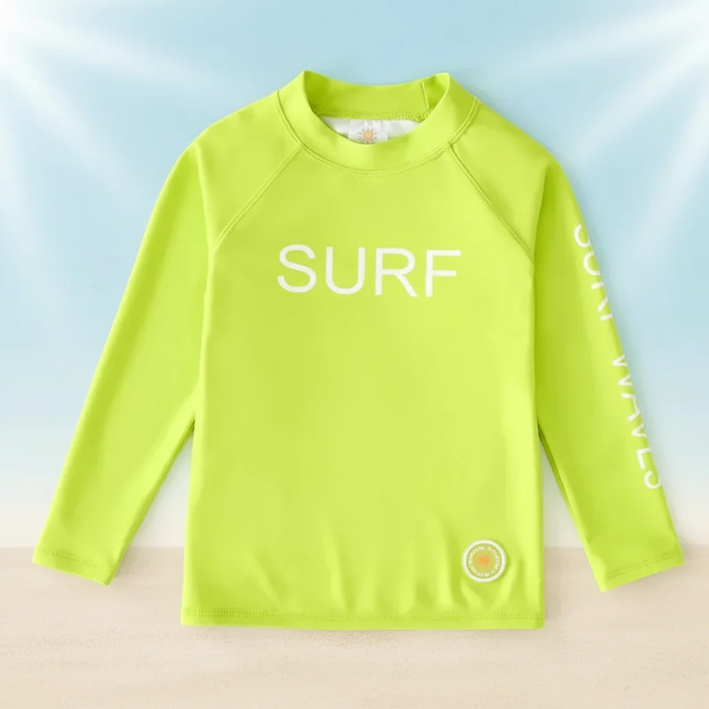 SunShield – Beskyttende og fleksibel – Surfeskjorte for barn med lange ermer og UPF 50+