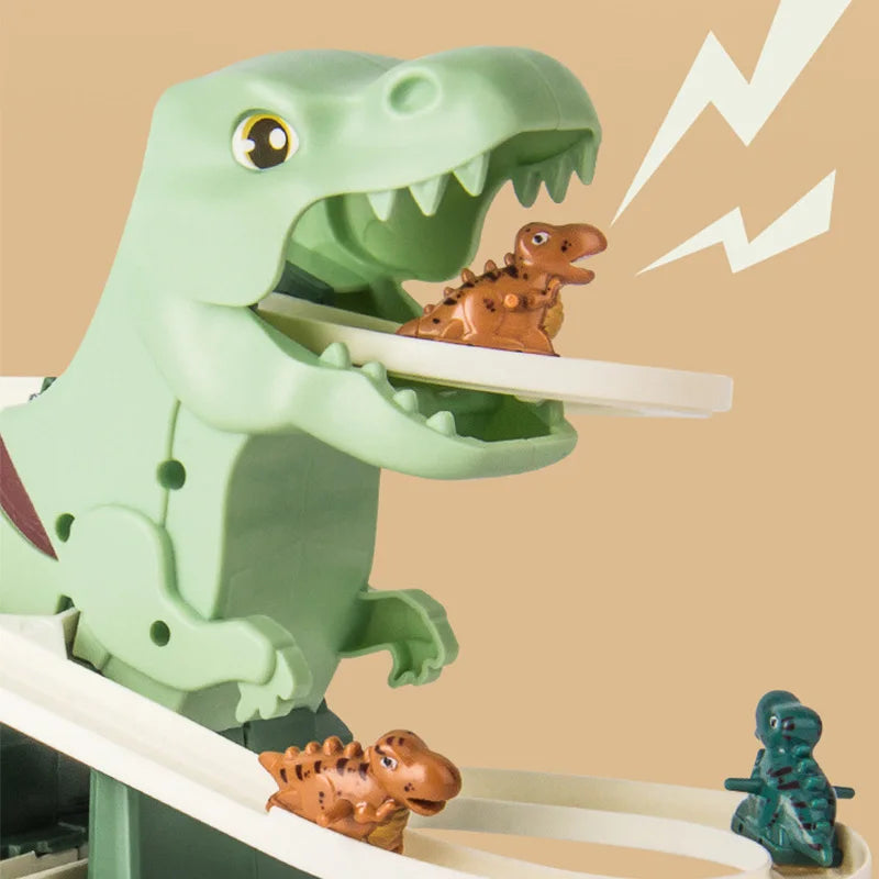 Dino Slide – Mini berg-og-dal-bane moro - Dino-sklie