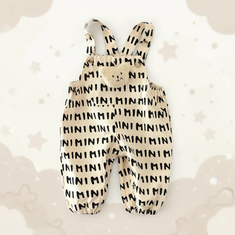 Striped Overall Romper – Myk og behagelig – Jumpsuit til barn