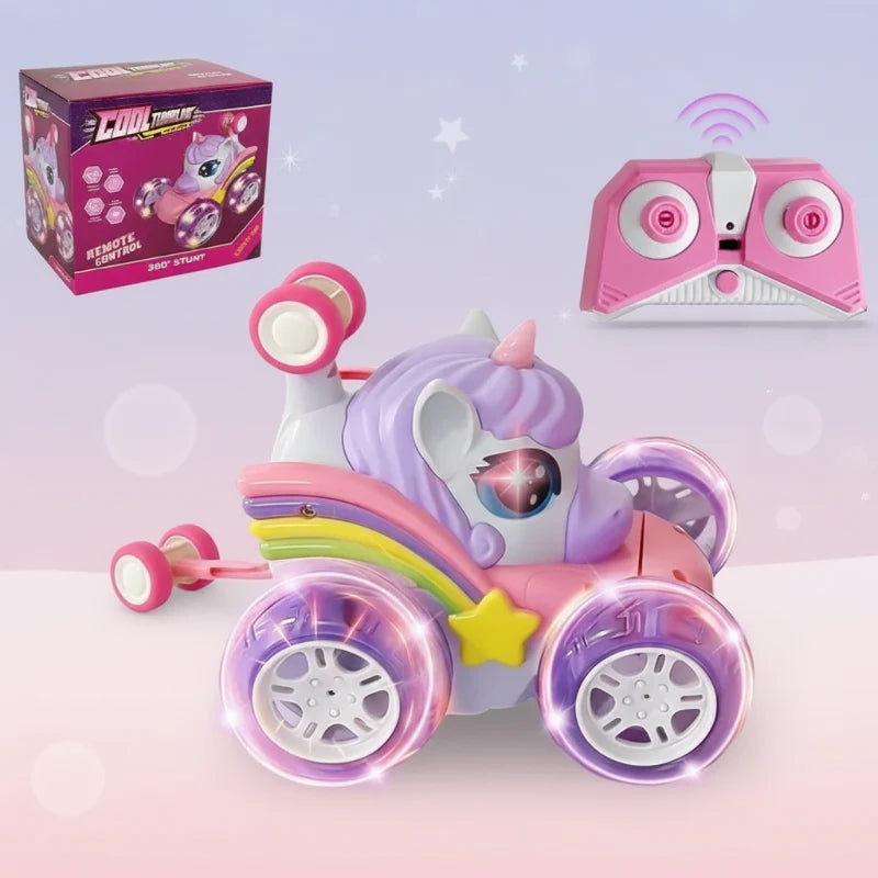 GlowRide – Fargerik og aktiv – Enhjørning RC-bil