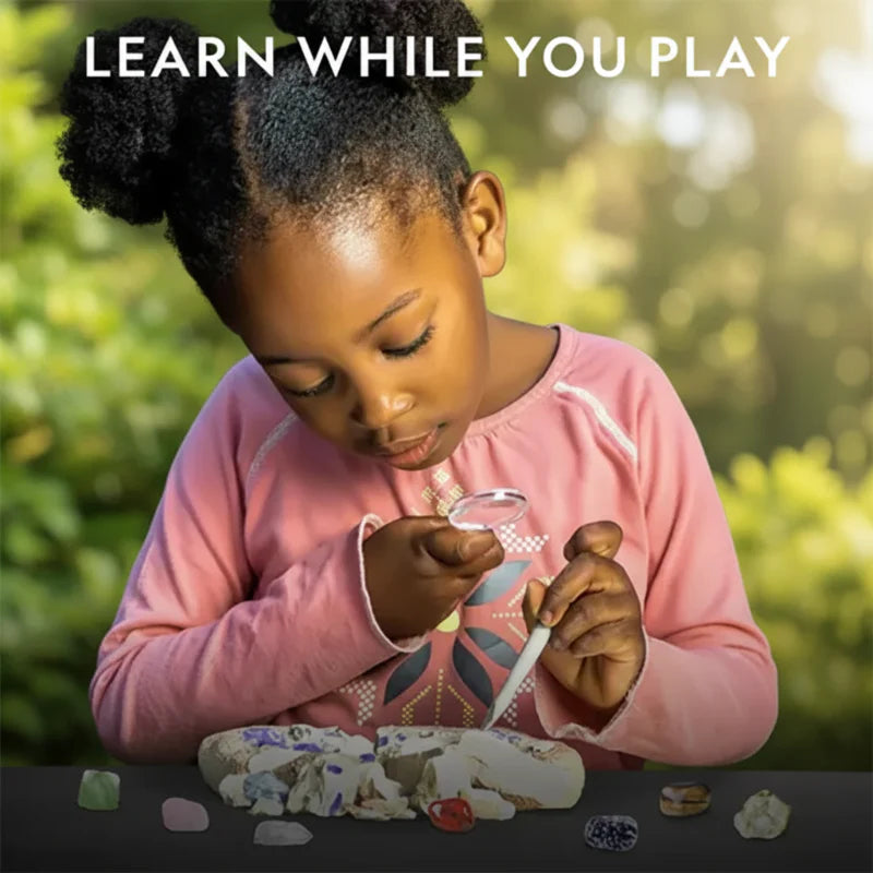 Gemstone Dig Kit – Oppdagelse & læring – Krystallutgravingssett