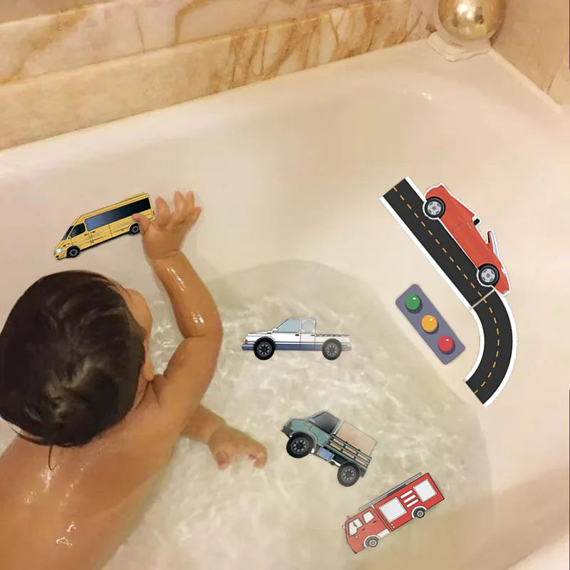 Bath Cars™ - Gøyal moro i badekaret - sett med badeleker