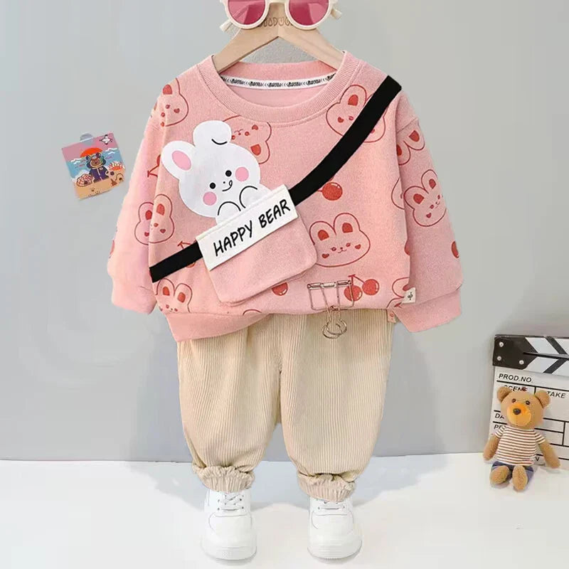 Mini Fashion™ - Søtt og komfortabelt - vintersett til jenter