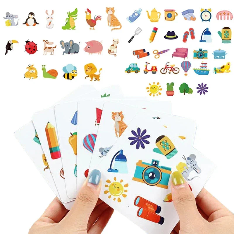 Memory Dobble Game - Læring og eventyr - minnekortspill