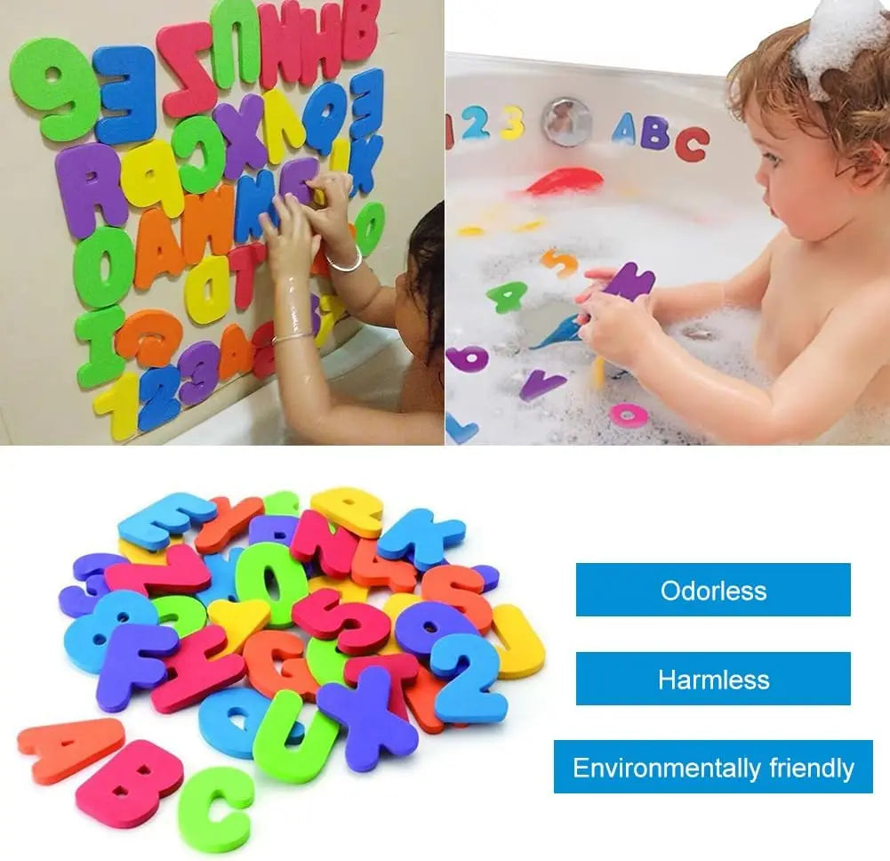 Colorful Bathing Letters - Lærerikt og morsomt - fargerike badebokstaver