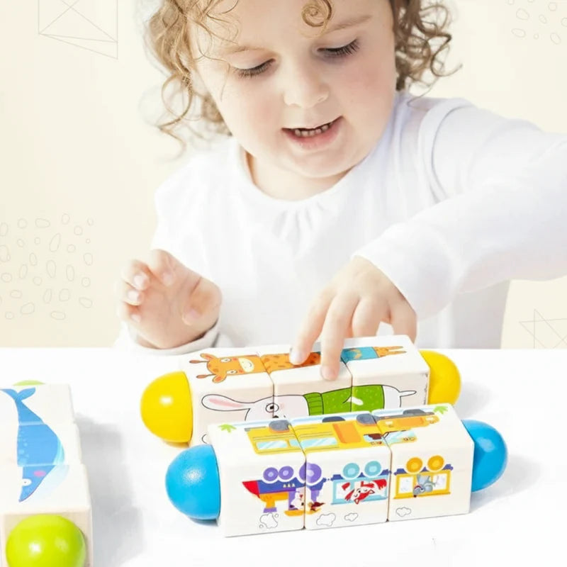 WoodiTurn – Lærerikt og morsomt – Roterende puslespill