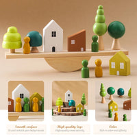 Thumbnail for Wooden Forest Blocks – Kreativitet og utvikling – Sett med treklosser til å stable