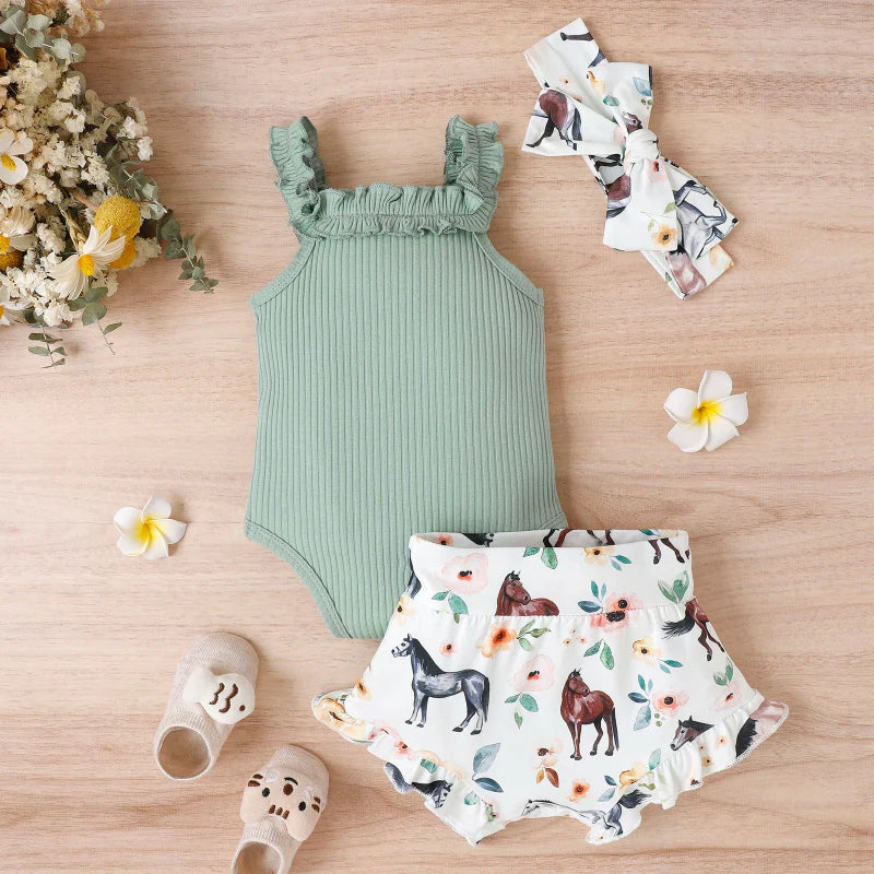 Baby Girl Summer Outfit – Søtt og luftig – babysett